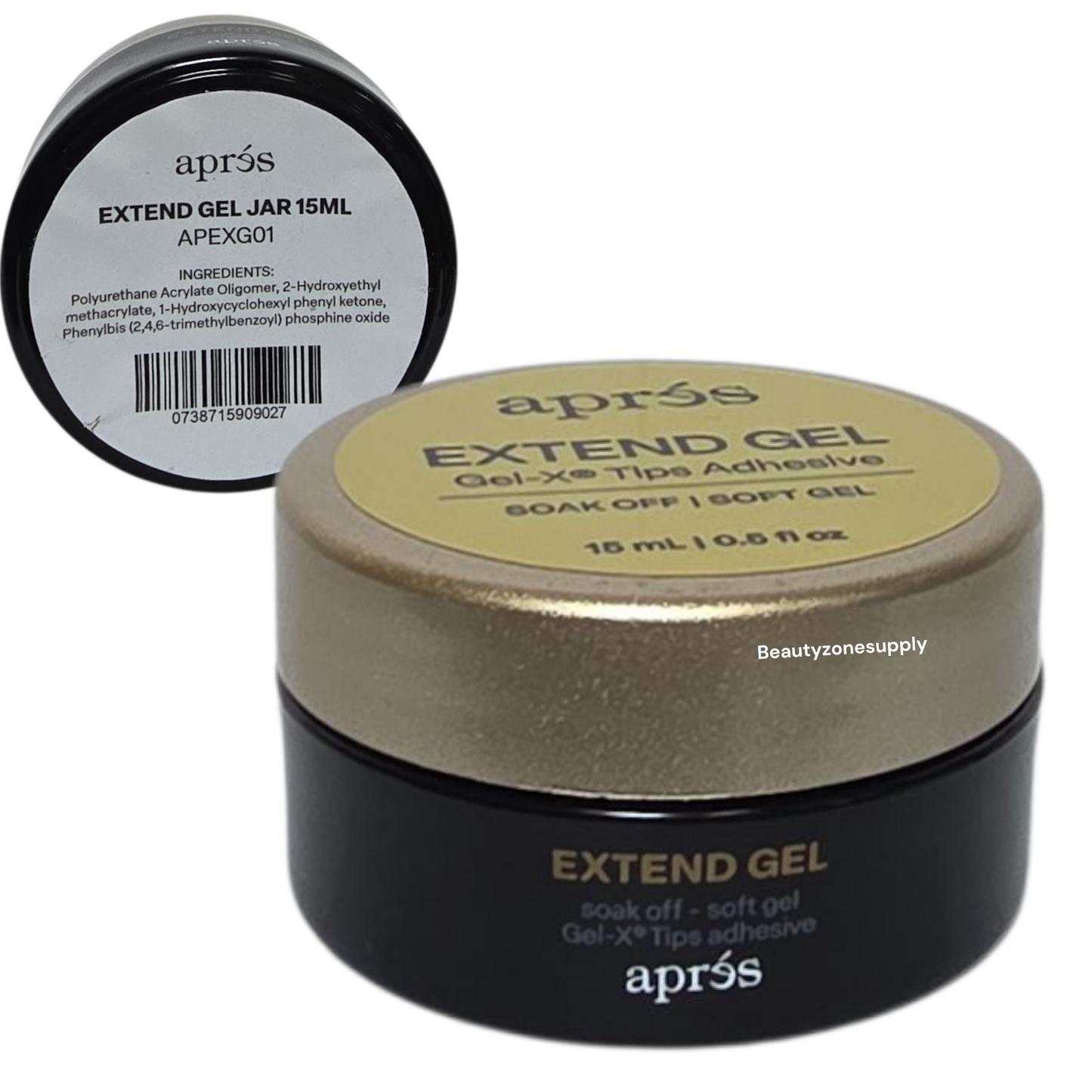 Apres Gel X Tips Adhesive Extend Gel In Jar 15ml APEXG01