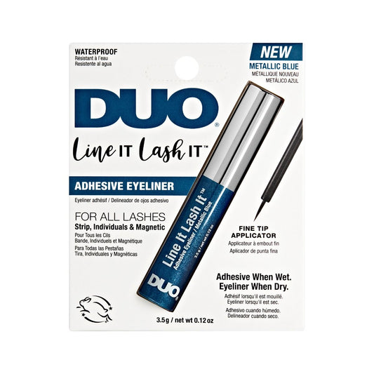 Ardell Adhesive Eyeliner DUO Line It Lash It Metallic Blue 0.12 oz #85059