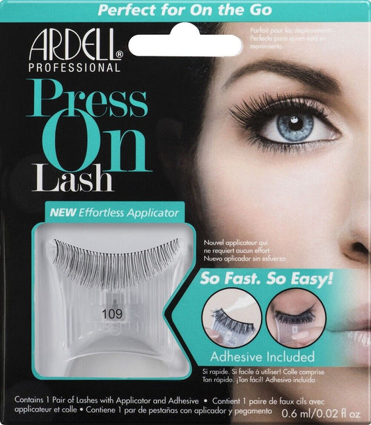 Ardell Eyelash Active Press On Lash with Adhesive Pipette 109 Black #52375
