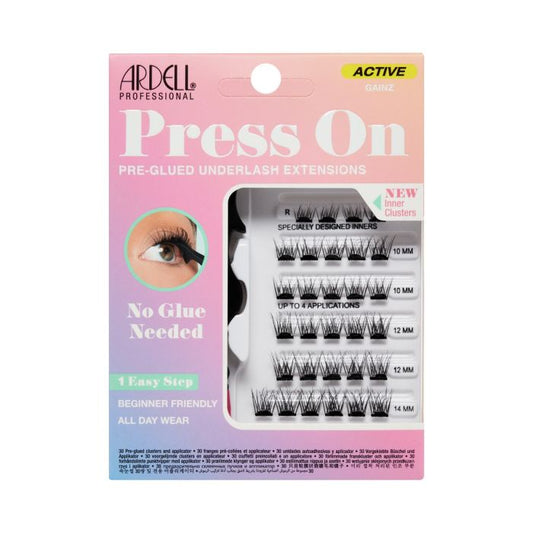 Ardell Eyelash Active Press On Pre- Glued Underlash Extensions 30 pc Applicator Gainz #32284