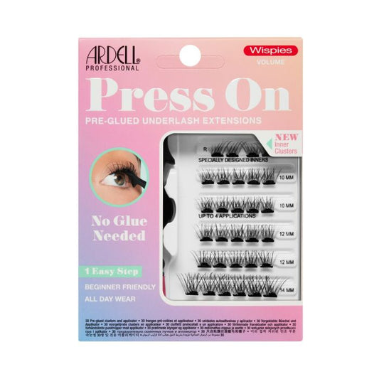 Ardell Eyelash Active Press On Pre- Glued Underlash Extensions 30 pc Wispies Volume #38675