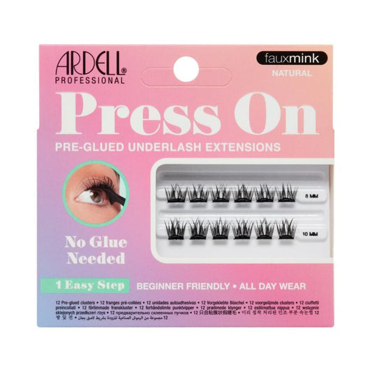 Ardell Eyelash Press On Mini Fauxmink Natural 12 pc #38606