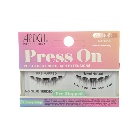 Ardell Eyelash Press On Pre-Mapped Naked Natural #38766