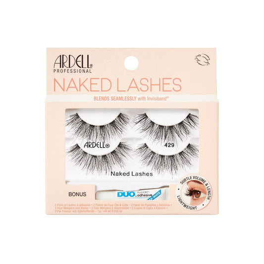 Ardell Eyelash Twin Pack + 1 gram DUO Pipette Naked Lashes 429 #75821