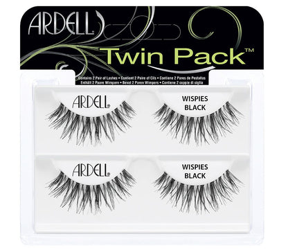 Ardell Eyelash Twin Pack Natural Wispies Black #61424