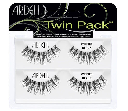 Ardell Eyelash Twin Pack Natural Wispies Black #61424