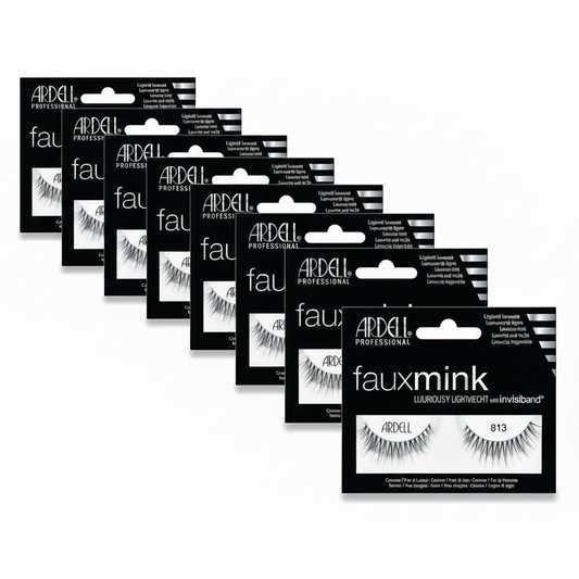 Ardell Faux mink Strip Lashes 813 Black #66313 8 Pack Deals