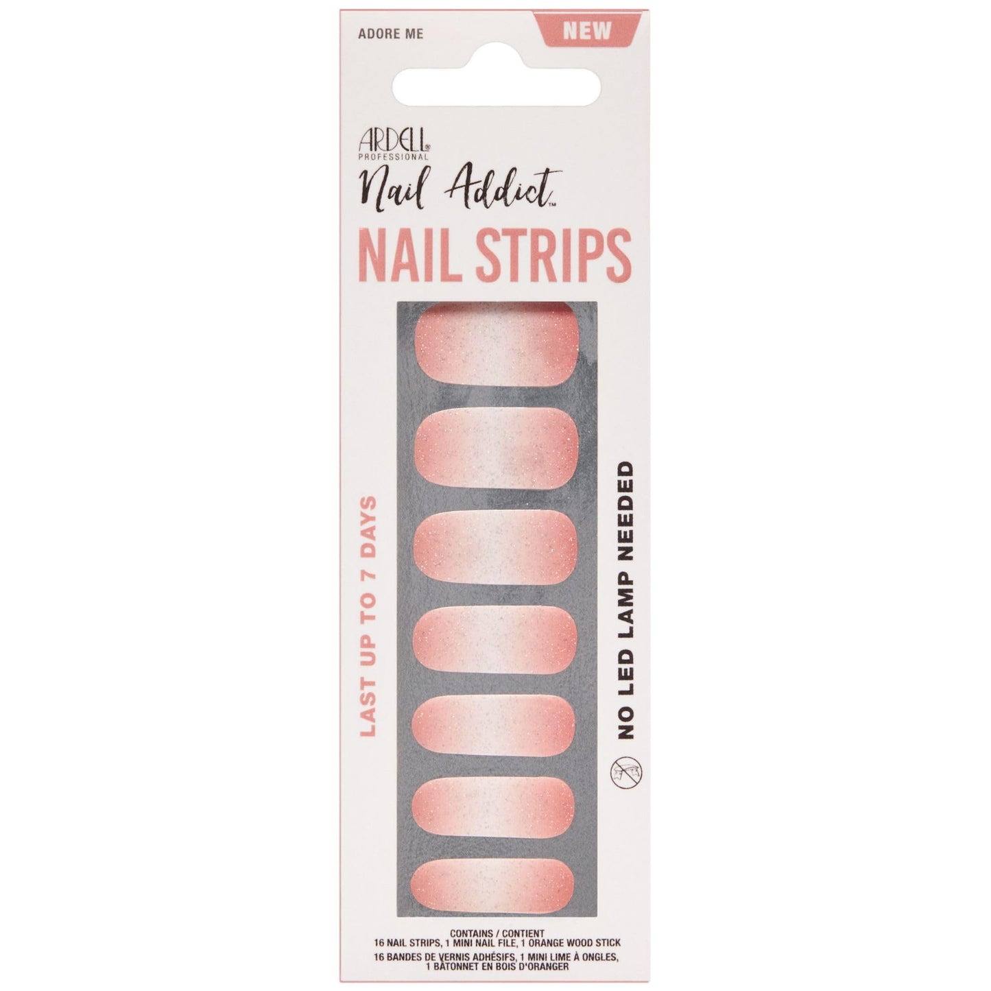 Ardell Nail Addict Pedicure Strips - Adore Me #37897