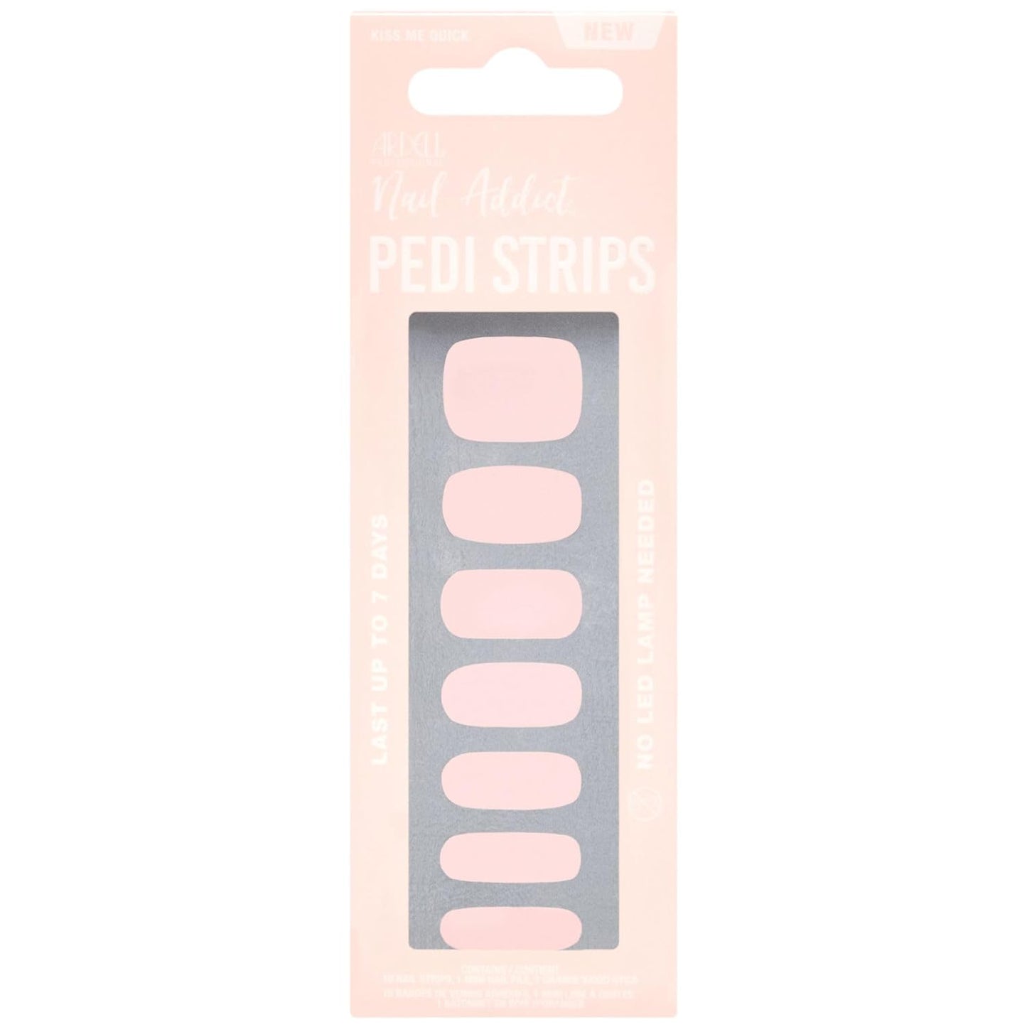 Ardell Nail Addict Pedicure Strips - Kiss Me Quick #37893