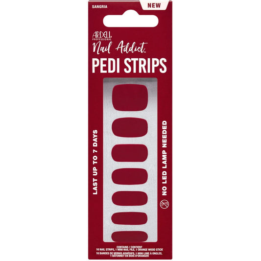 Ardell Nail Addict Pedicure Strips - Sangria #37892