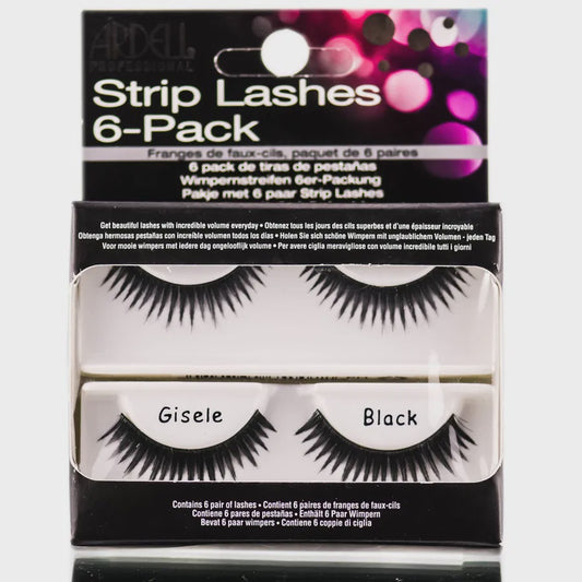 Ardell Strip Lashes Gisele Black 6 Pack Refill Kit 60071