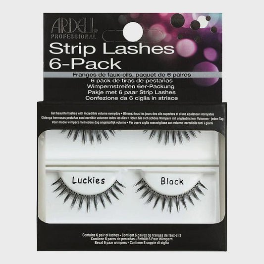 Ardell Strip Lashes Luckies Black 6 Pack Refill Kit 60065