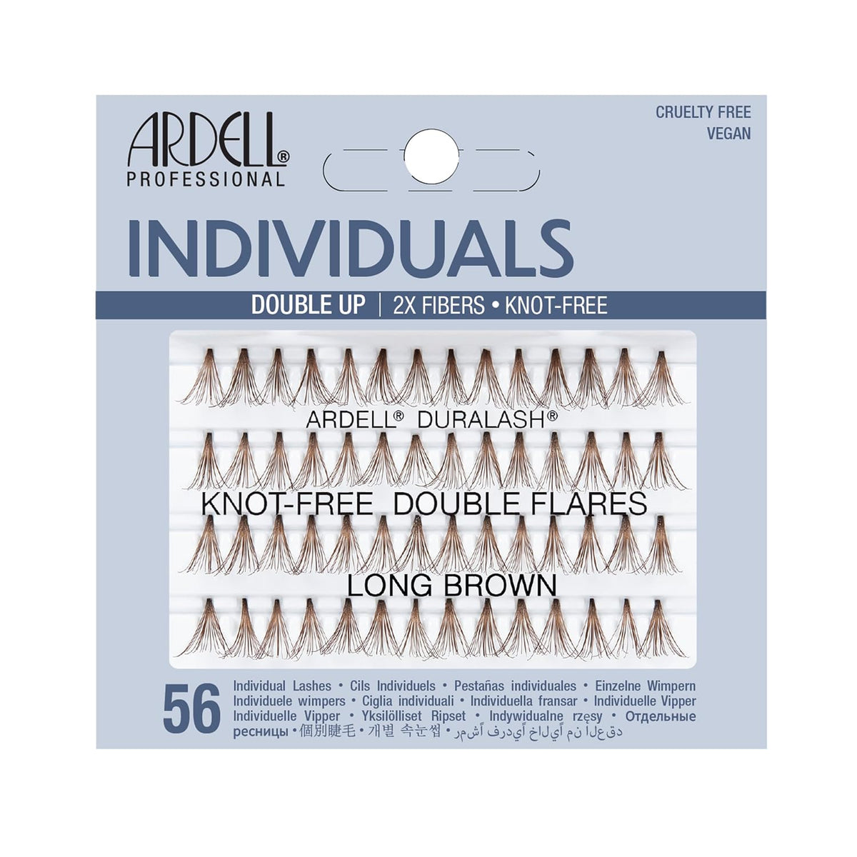 Ardell Double Individuals Knot Free Long Brown #65995