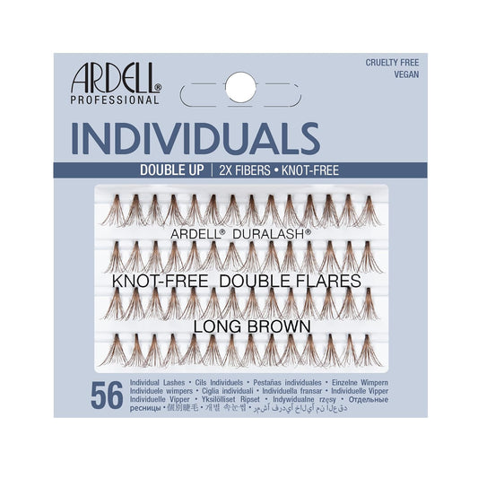 Ardell Double Individuals Knot Free Long Brown #65995