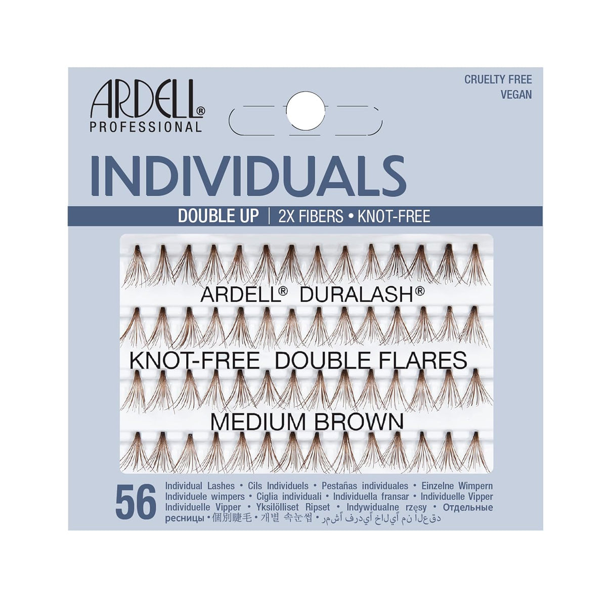 Ardell Double Individuals Knot Free Medium Brown #65994