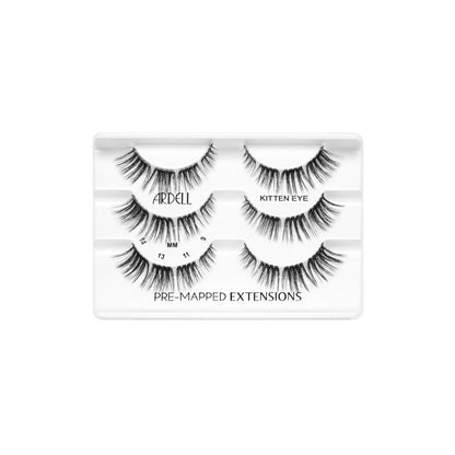 Ardell Eyelash Pre-Mapped Extensions Kitten Eye Refill 3 pack #38861