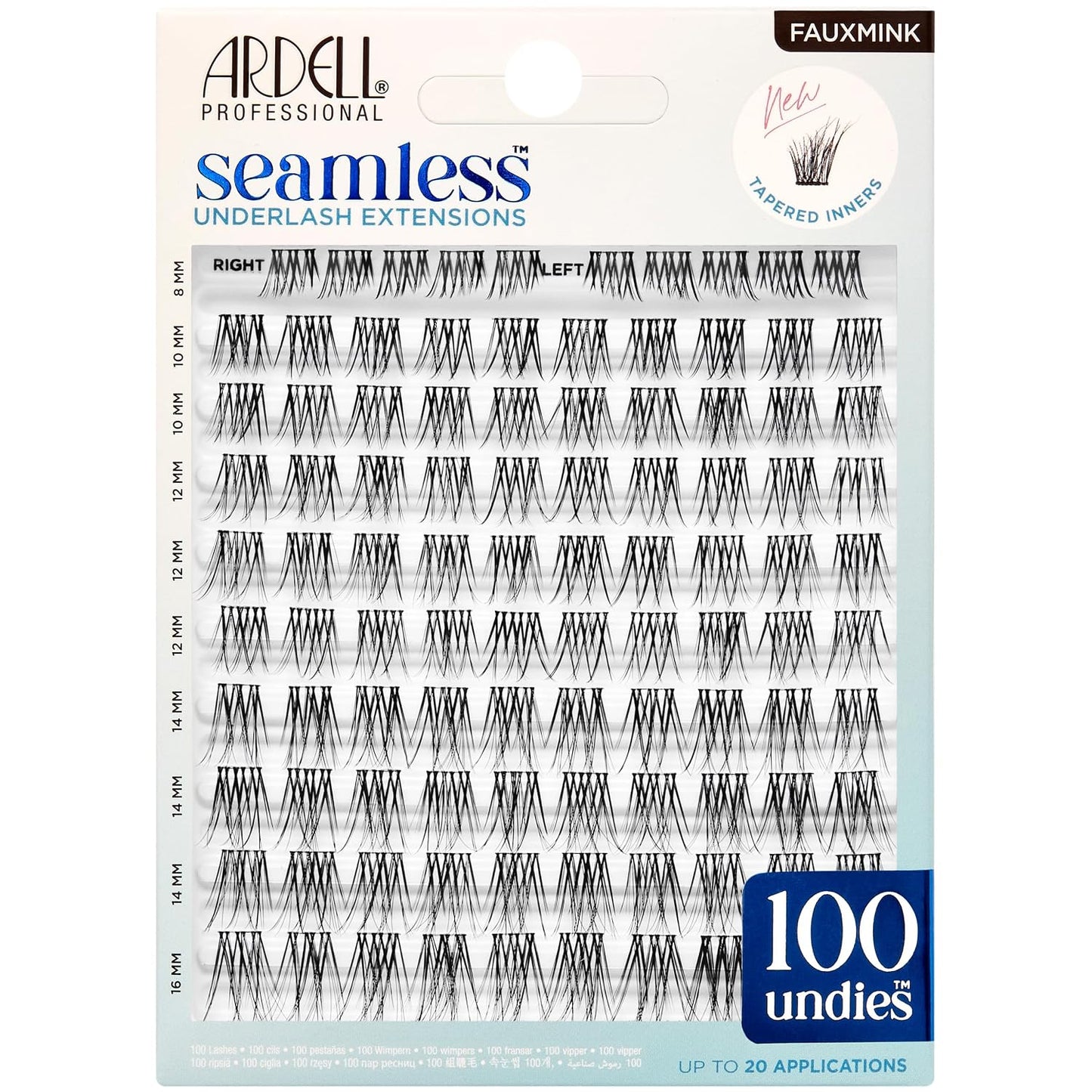Ardell Eyelash Seamless Underlash Extensions Fauxmink 100 ct