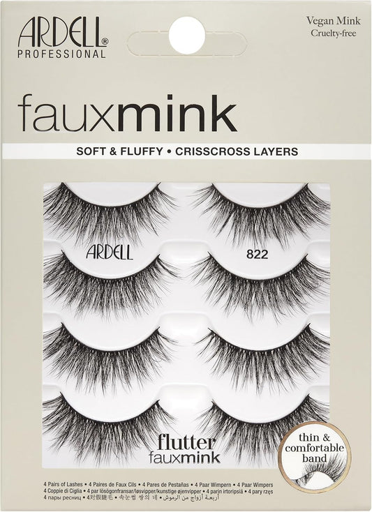 Ardell Fauxmink Flutter 822 4 pack #43425