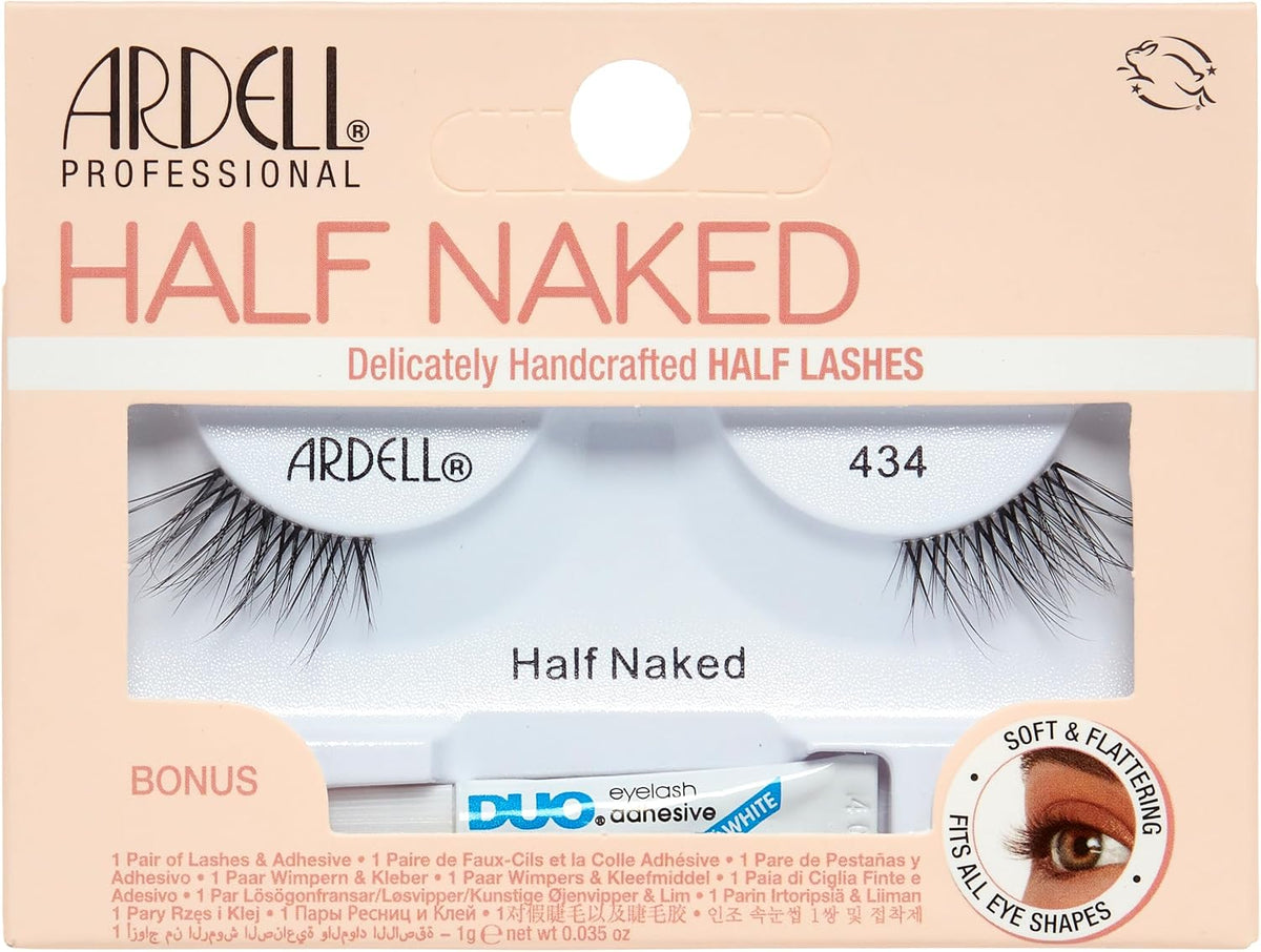 Ardell Half Naked 434 Single with DUO 1 gram Glue #43498