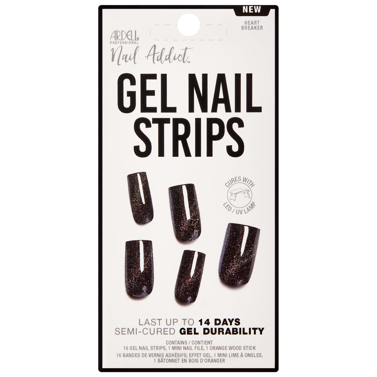 Ardell Nail Addict Gel Nail Strips - Heart Breaker #37954