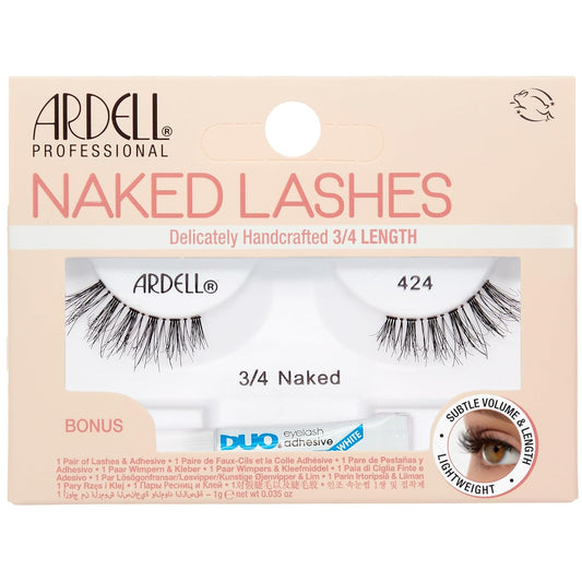 Ardell Naked Lash 3/4 length 424 with DUO 1 gram Glue #39849