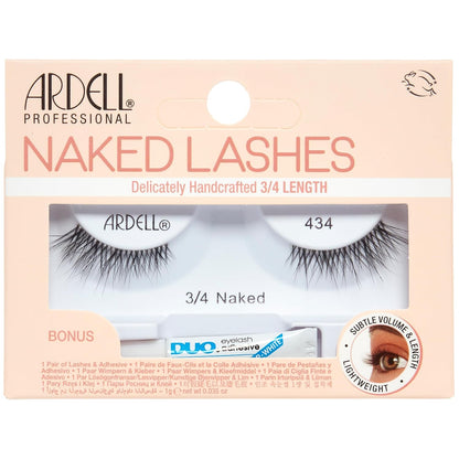 Ardell Naked Lash 3/4 length 434 with DUO 1 gram Glue #43499