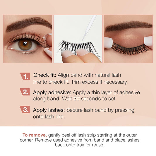 Ardell Naked Lash 3/4 length 434 with DUO 1 gram Glue #43499