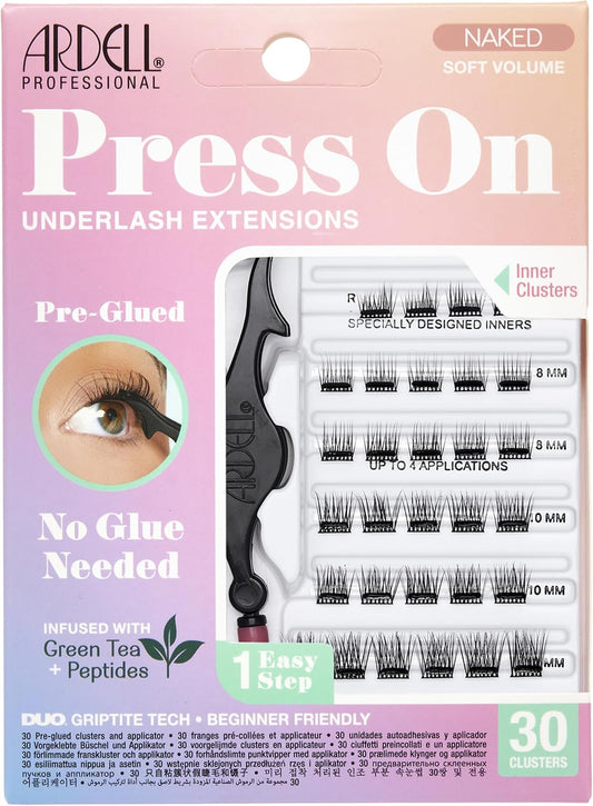 Ardell Press On Underlash Naked Soft Volume Green Tea & Peptide Infused 30 Ct w/Applicator #38476