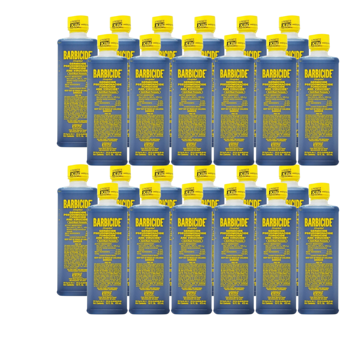 Barbicide Disinfect salon tools 16 oz Pints (24 bottles)