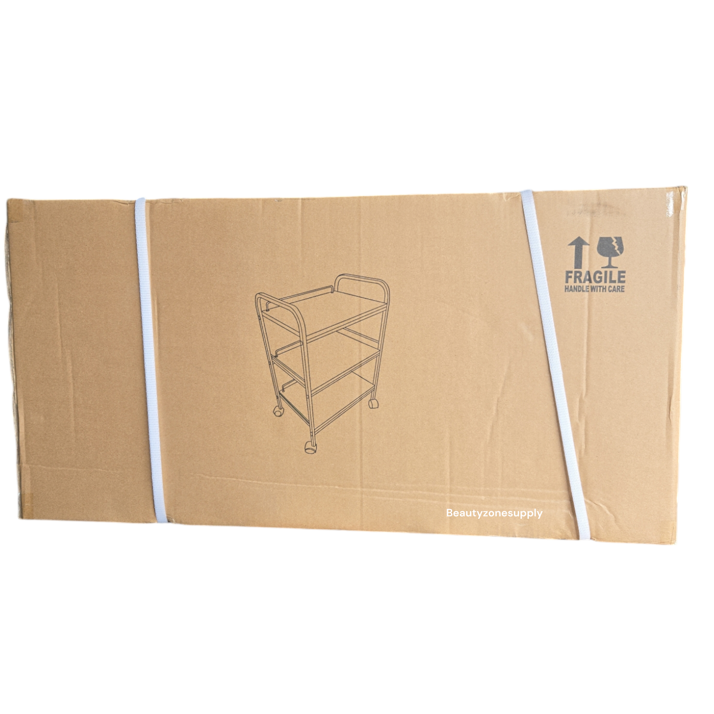 Beauty trolley white Three Shelf H-2703