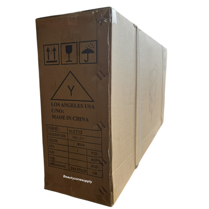 Beauty trolley white Three Shelf H-2703