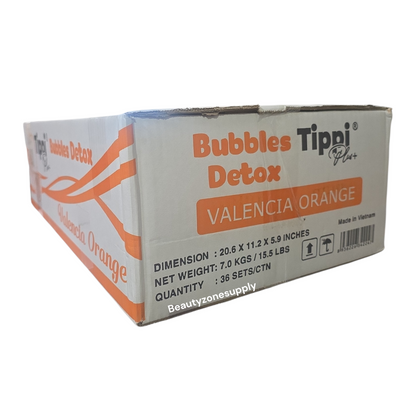 Tippi Plus Bubble Detox 5-Step Pedicure Valencia Orange Case 36 Kits