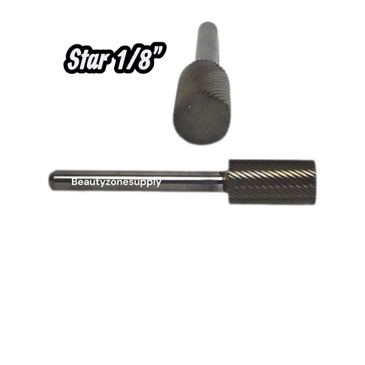 Bz Large Barrel Carbide Bit - Fine 1/8" Silver