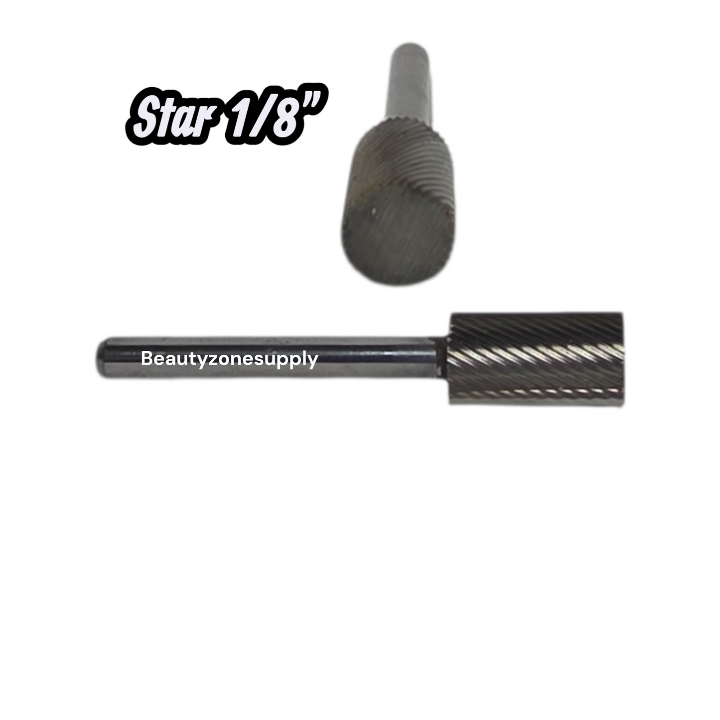 Bz Large Barrel Carbide Bit - Medium 1/8" Silver