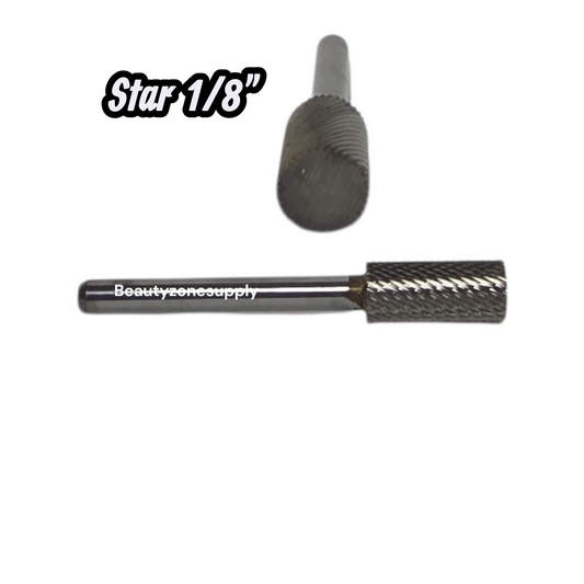 Bz Small Barrel Carbide Bit - Medium 1/8" Silver
