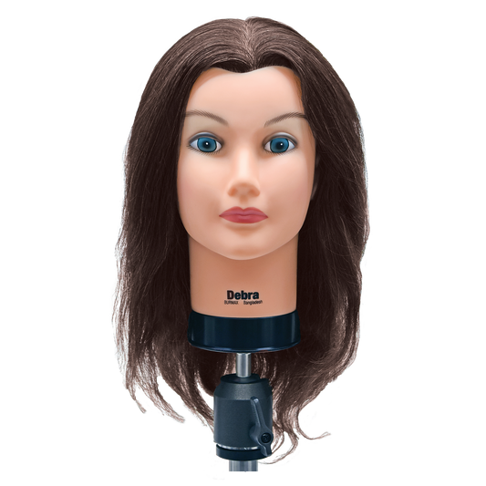 Celebrity Debra Cosmetology Human Hair Manikin D804