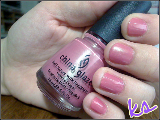China Glaze Nail Lacquer Rose tea 0.5 oz #80410