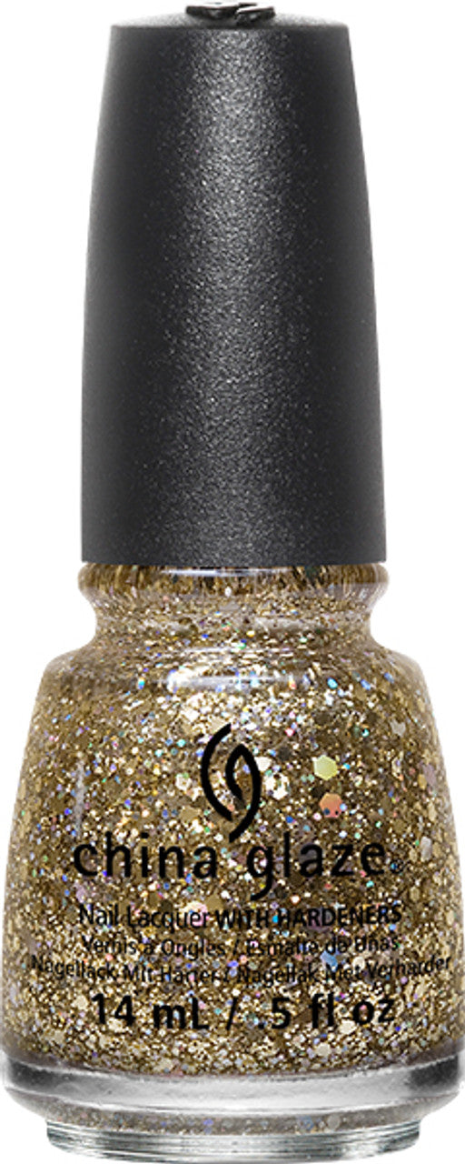 China Glaze Lacquer Bring On The Bubbly (Gleaming Gold Glitter) 0.5 oz #82774
