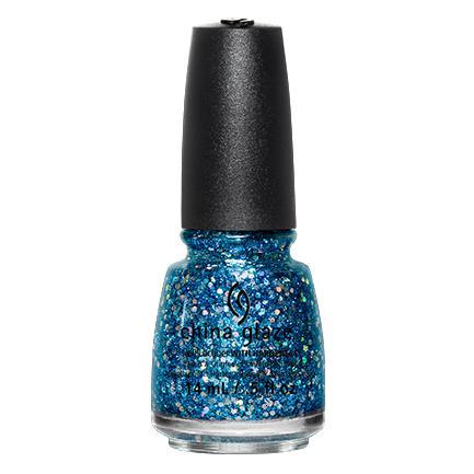 China Glaze Lacquer Can You Sea Me? (Blue & Silver Glitter Blend With Large Holographic) 0.5 oz #82701