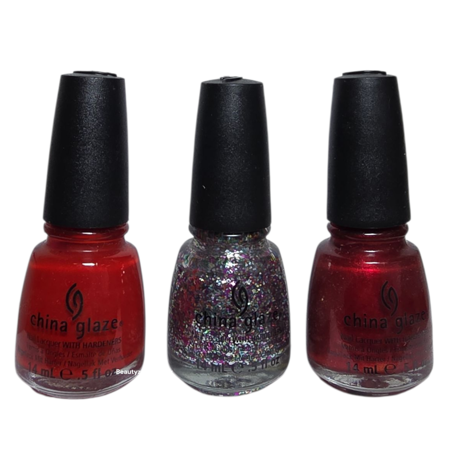 China Glaze Puttin' on the Glitz 3 bottles
