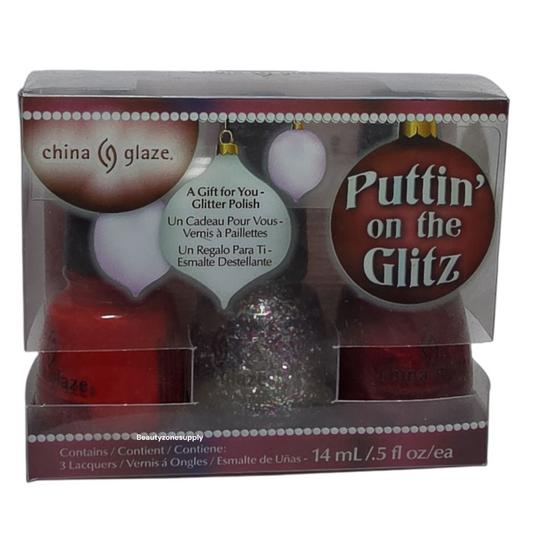 China Glaze Puttin' on the Glitz 3 bottles