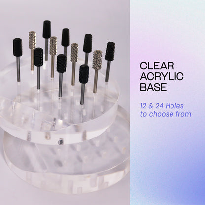 Carbide Bit 24 Hole Acrylic Nail Drill Bit Holder