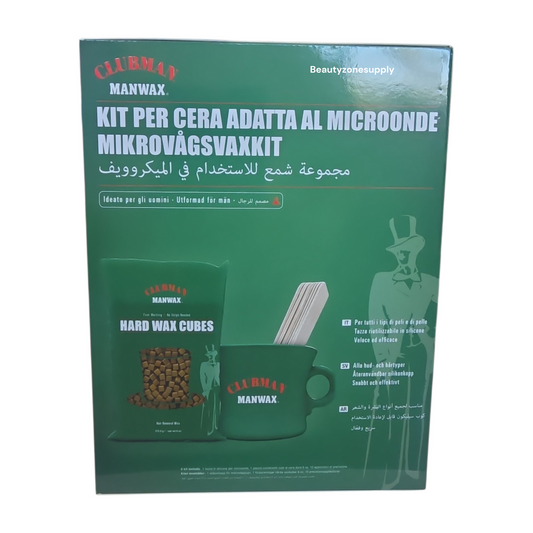 Clubman Manwax Microwave Wax Kit #39973