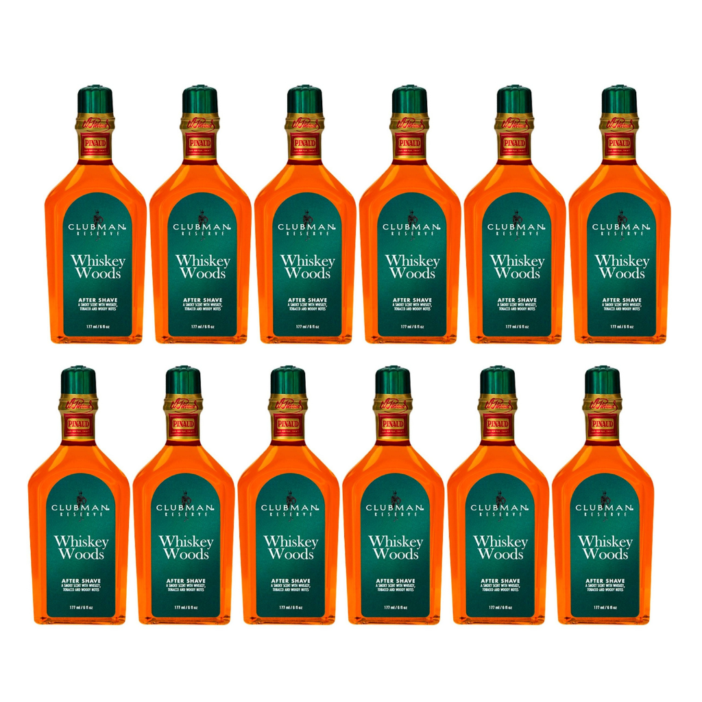 Clubman Reserver Whiskey Woods After Shave Lotion Case 12 of 6oz  #01107