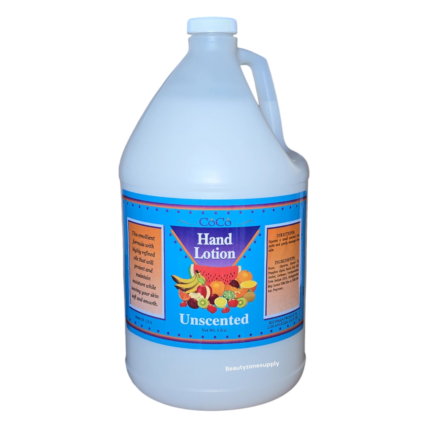 Coco Hand Body lotion Unscented Gallon