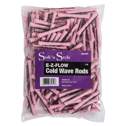 Concave Cold Wave Rods, Long Pink, 1 lb #356LBPK