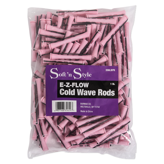 Concave Cold Wave Rods, Long Pink, 1 lb #356LBPK
