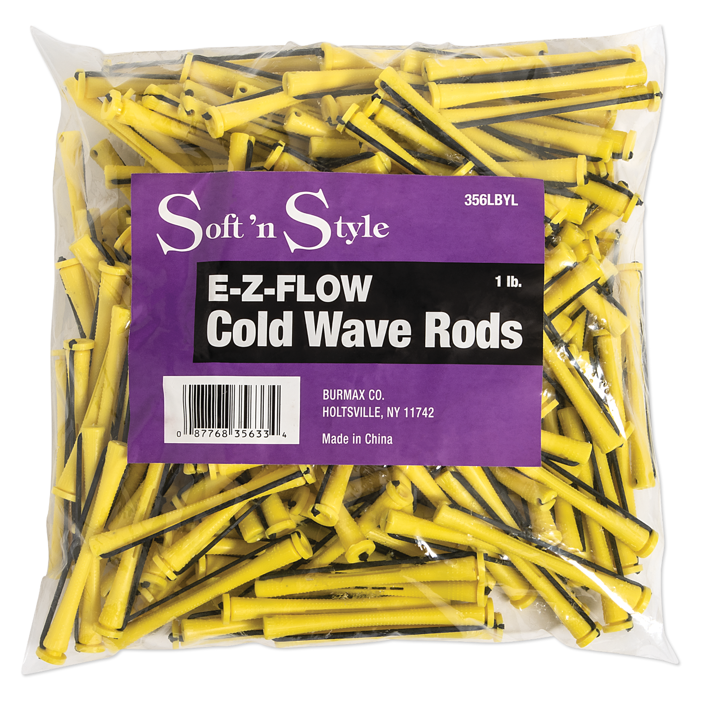 Concave Cold Wave Rods, Long Yellow, 1 lb #356LBYL