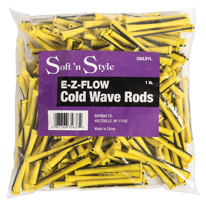 Concave Cold Wave Rods, Long Yellow, 1 lb #356LBYL