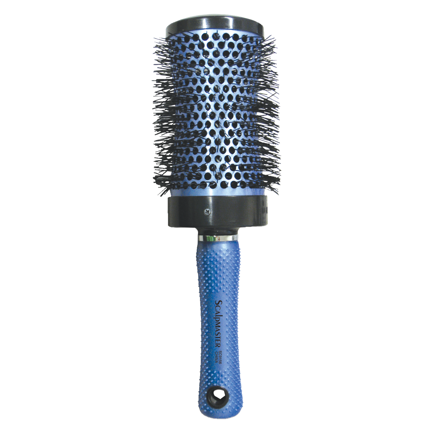 Concave Thermal Brush with Rubber Handle - 3" #SC9156